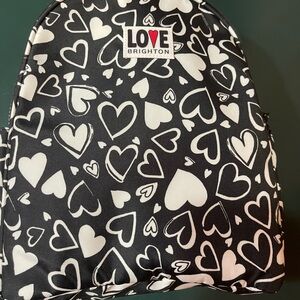 Brighton Black and White Heart Pattern Bag